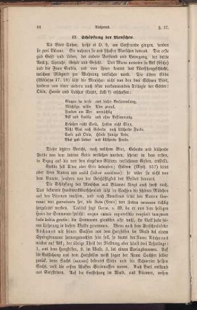 17. Schöpfung der Menschen.