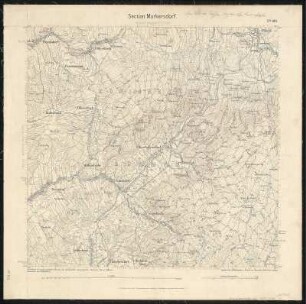 Äquidistantenkarte 109 : Section Markersdorf