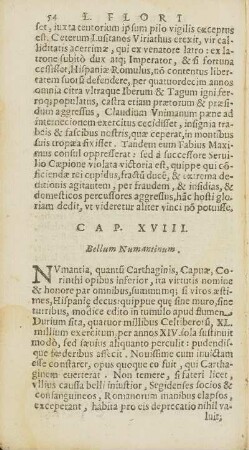 Cap. XVIII. Bellum Numantinum