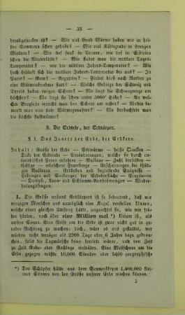 B. Die Erdfeste, der Erdkörper