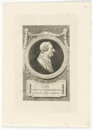 Bildnis des Carl Herzog von Braunschw. Wolfenb.
