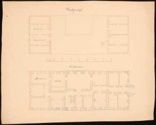Landhaus Redern, Lanke: Erstes Vorprojekt: Grundrisse