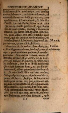 Meditationes De Praecipuis Fidei Nostrae Mysteriis, Vitae, ac Passionis Domini Nostri Jesu Christi, Et B. V. Mariae, Sanctorumque, & Evangeliorum toto Anno occurrentium, 1. [... Quae Considerationes de Peccatis, & quatuor hominis Novissimis; nec non & quosdam orandi modos, iss, qui in via Purgativa versantur, atque a vitiis se purificare student, accommodatos, complectitur]