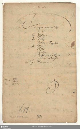 Stimmensatz [Schreiber: Jacobi, S.; u.a.?]