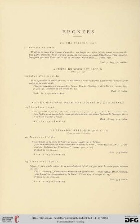 Bronzes (No. 111 - 123)