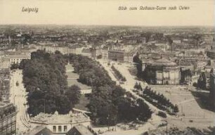 Leipzig: Blick vom Rathaus-Turm nach Osten