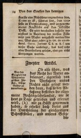 24-38, Zweiter Artickel