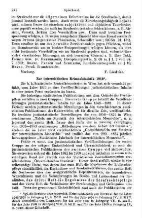 242-246, Zur österreichischen Kriminalstatistik 1910