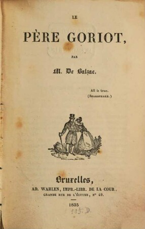 Le père Goriot