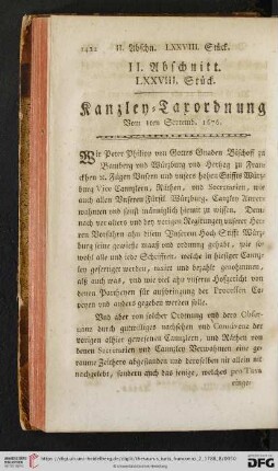 II. Abschnitt, LXXVIII. Stueck