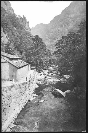 Bodetal. Blick von der Jungfernbrücke