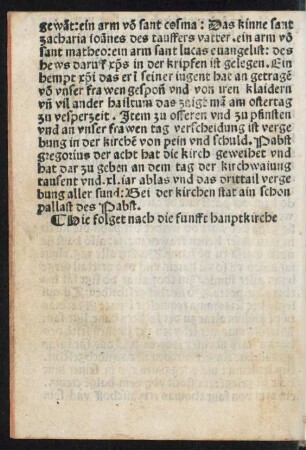 Hie folget nach die funfft hauptkirche