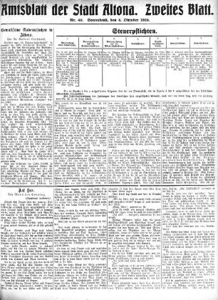 Nummer 40. Zweites Blatt. : Sonnabend, den 4. Oktober 1924