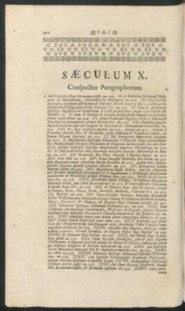 Saeculum X.