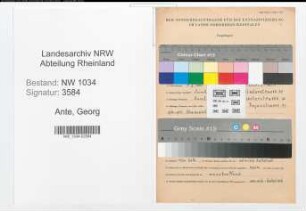 Entnazifizierung Georg Ante , geb. 05.02.1882 (Fregattenkapitaen)