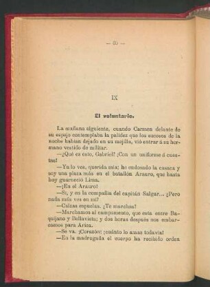 IX El voluntario.