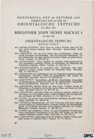 Bibliothek John Henry Mackay (Nr. 451a-703)