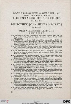 Bibliothek John Henry Mackay (Nr. 451a-703)