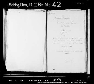 Verwaltung der Güter des Heinrich von Rantzau bei Rinteln durch Caspar Schrader