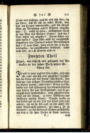 Zweyten Theil.