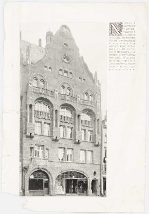 Haus der Brauerei Gebrüder Beckh, Pforzheim: Vorderansicht