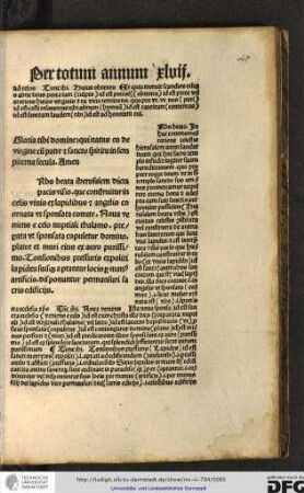 [U]rbs beata. In hac commemoratione celestis Hierusalem autor laudat deum qui hoc sacro templo infudit iugiter suam benedictionem...