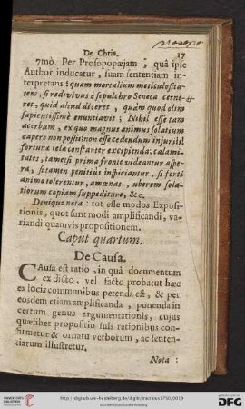 Caput Quartum: De Causa