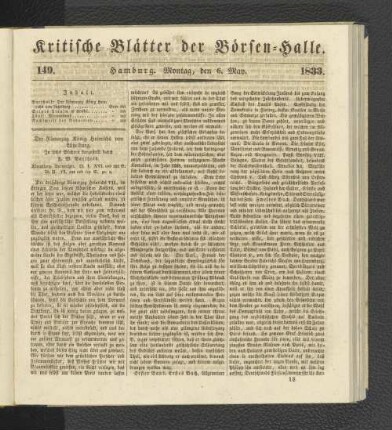 149. 6. Mai 1833