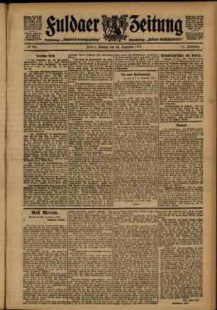 Ausgabe vom Montag, den 23. Dezember 1907.