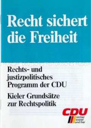 Propagandaschrift der CDU zur Bundestagswahl 1983