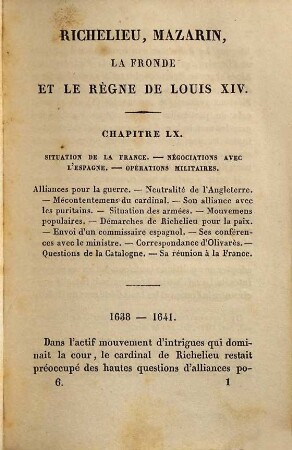 Richelieu, Mazarin, La Fronde Et Le Règne De Louis XIV, 6