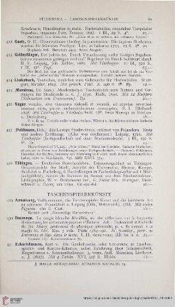 Taschenspielerkünste (Nr. 429 - 438)