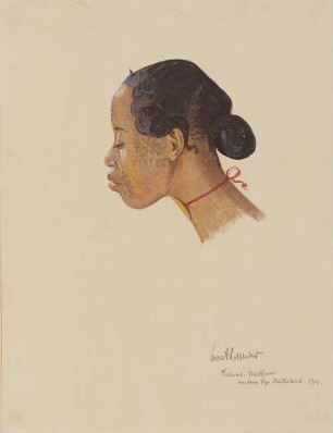 Fulani-Mädchen aus dem Togo Hinterland