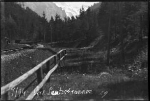 Eisenbahnstrecke in Richtung Lauterbrunnen