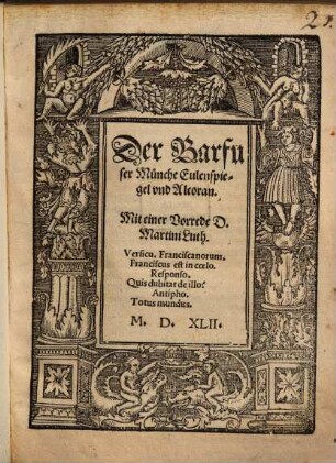 Der Barfüßer Münche Eulenspiegel und Alcoran