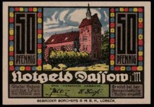 25 Pfennig Notgeld der Stadt Dassow i.M.