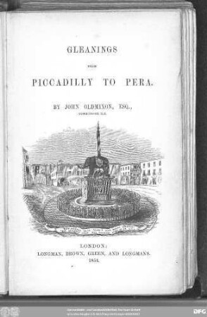 Gleanings from Piccadilly to Pera