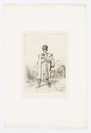 Pâtre des montagnes du Matra, Blatt 14 der Folge "Erinnerungen aus der österreichischen Monarchie, Ungarn"