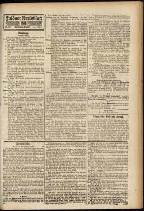 Zweite Ausgabe vom Dienstag, den 16. November 1915.