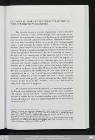 Ottoman Military Recruitment Strategies In The Late Eighteenth Century