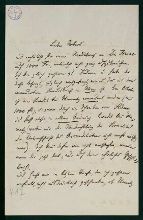 Brief vom 28. März 1876