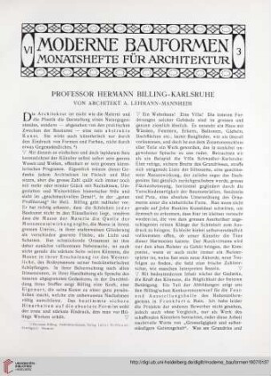 6: Professor Hermann Billing - Karlsruhe