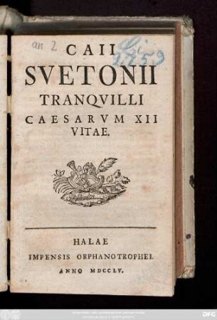 Caii Svetonii Tranqvilli Caesarvm XII Vitae