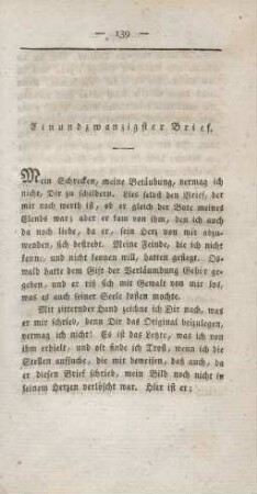 Einundzwanzigster Brief