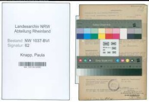 Entnazifizierung Paula Knapp , geb. 00.00.0000 (Lehrerin)