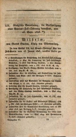 Sammlung der seit der Verfassung vom 25. Sept. 1819 ergangenen Finanz-Gesetze des Königreiches Württemberg, 6 : nebst alphabetischem Register über das erste bis sechste Heft