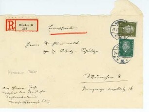 Korrespondenz von Hermann Bahr an Thaddäus Abitz-Schultze