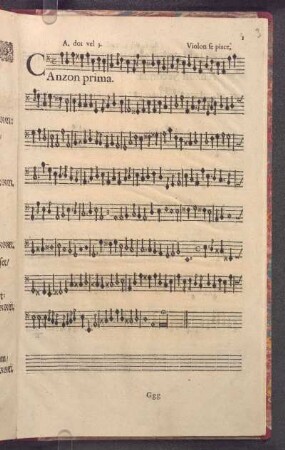 A doi Violini, & Violon se piace.