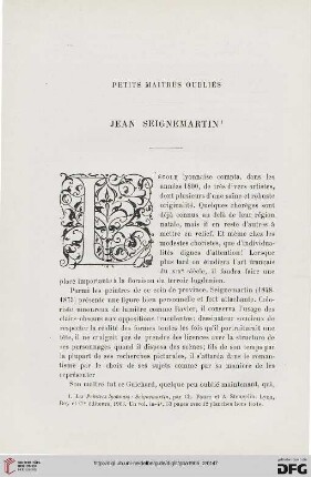 3. Pér. 34.1905: Jean Seignemartin : petits maîtres oubliés