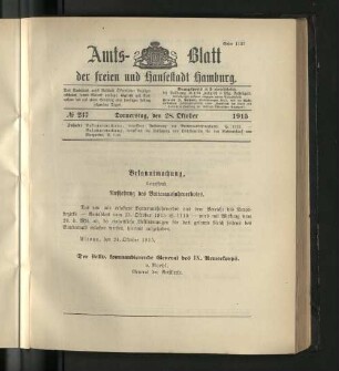 No. 237, 28. Oktober 1915